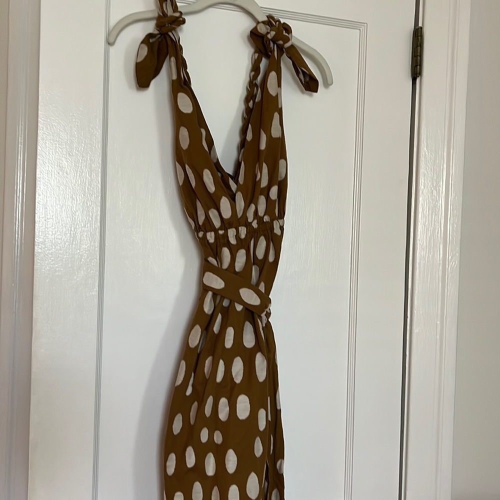 Mara Hoffman | Polka Dot Calypso Dress in Green - Size Medium